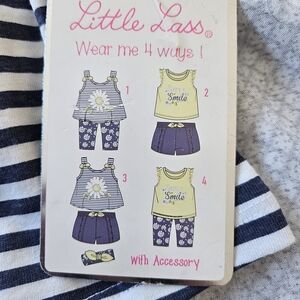 Little Lass Girls' 4-Piece Outfit Set